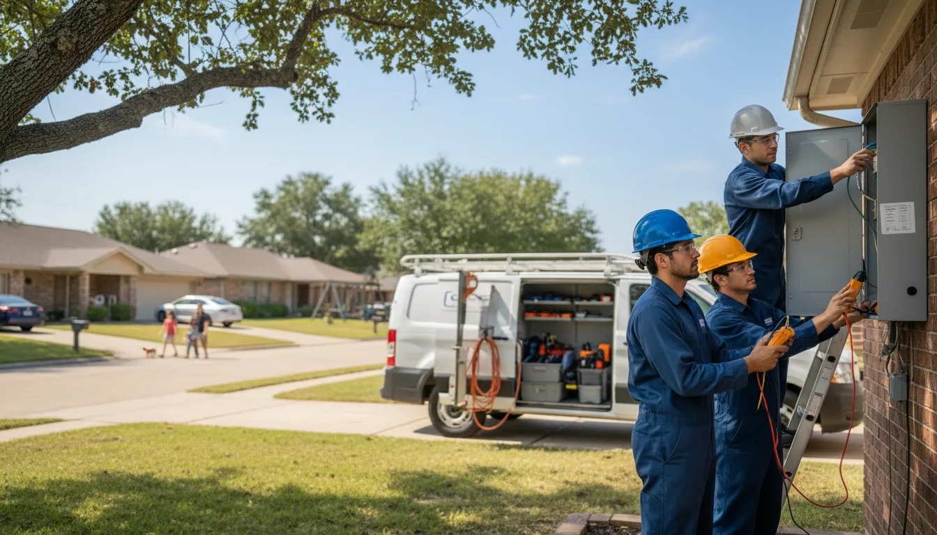 Certified electrician providing emergency electrical services in Grandview, MO